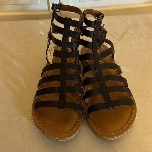 Women’s American Eagle Sandals size 8 1/2 Brown and Black - Picture 1 of 7
